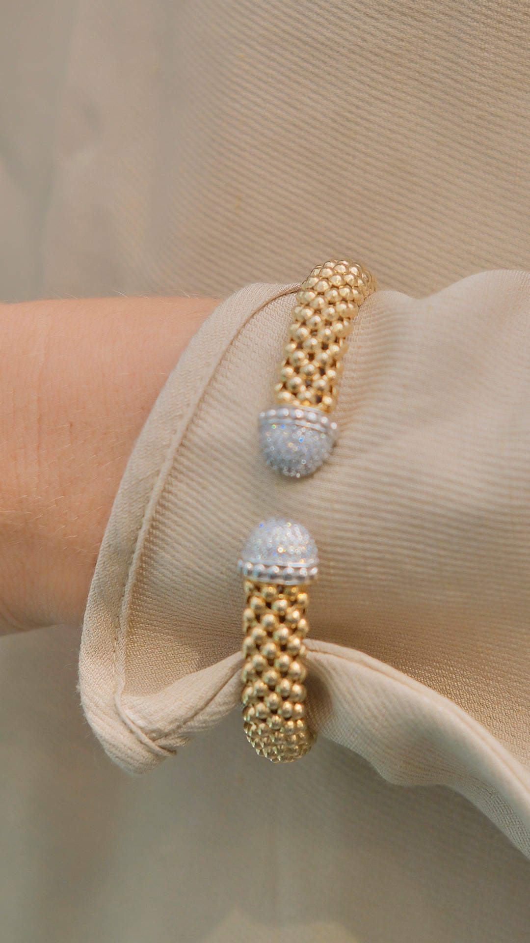 A bracelet that lights up your wrist with subtle elegance