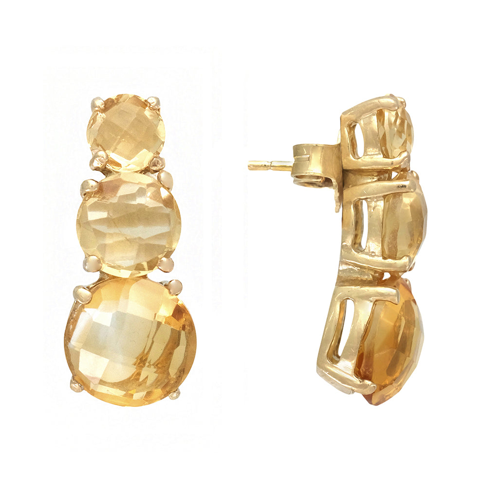 Pendientes citrinos