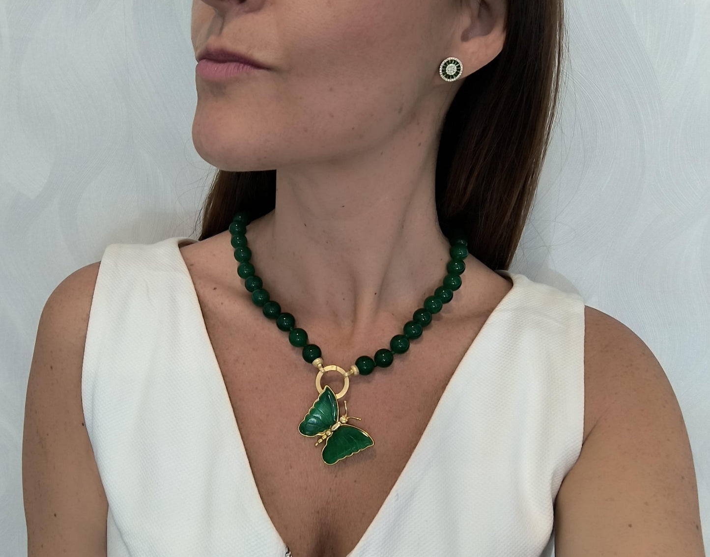 KEBELBroche plata piedras