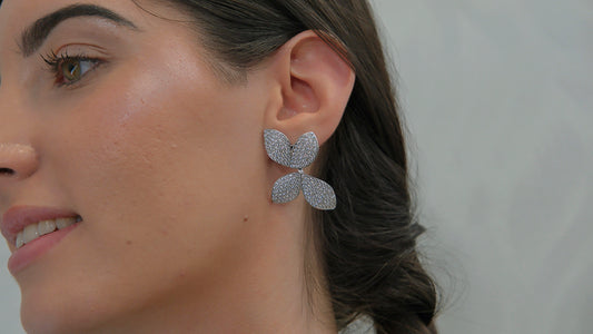 Pendientes alas desmontable en plata