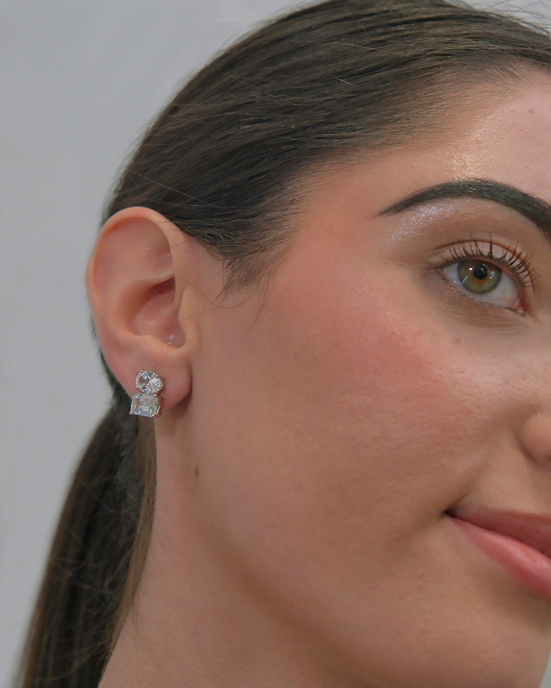 Pendientes tu y yo piedras