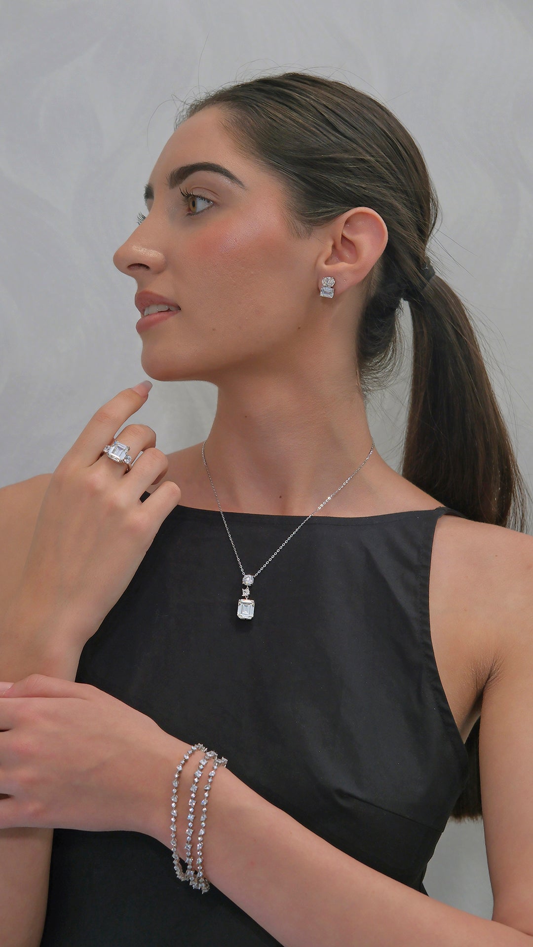 Pendientes tu y yo piedras