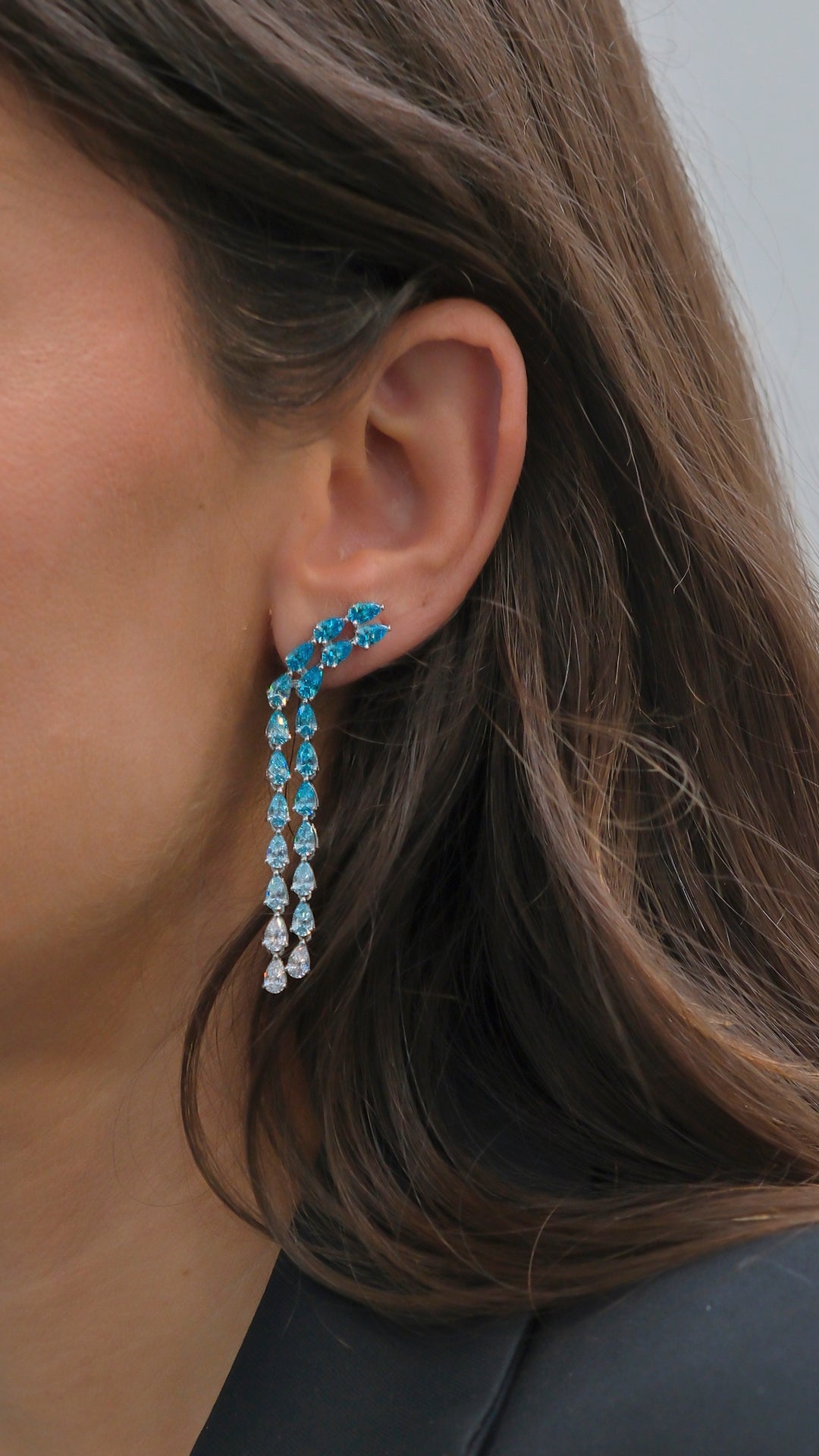 Pendientes cascada en colores