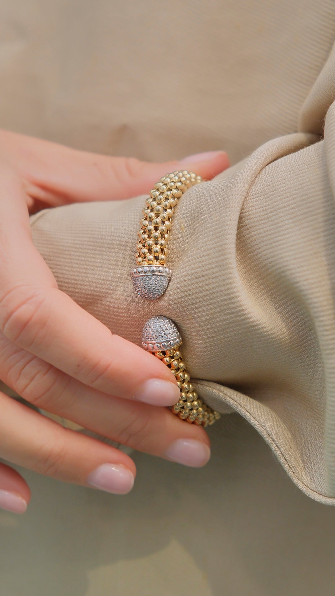 A bracelet that lights up your wrist with subtle elegance