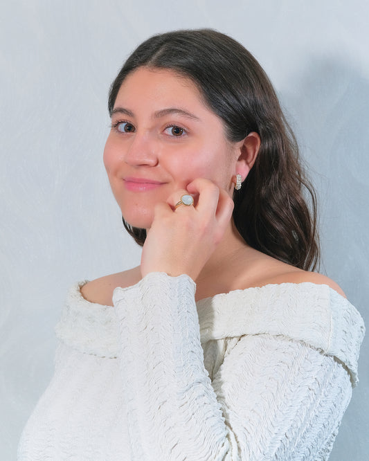 Pendientes aros ágatas