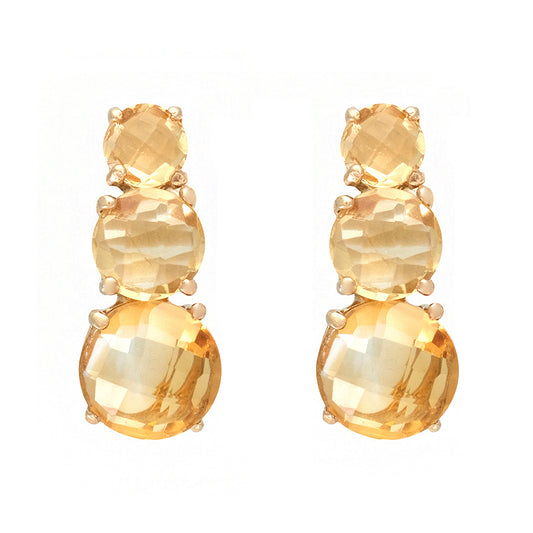 Pendientes citrinos
