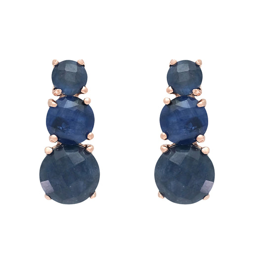 Pendientes ágatas azules