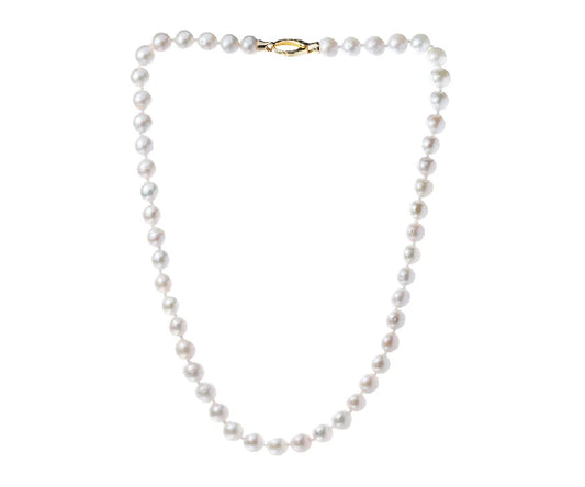 Collar de perlas de 8/9 mm con acabado elegante y atemporal